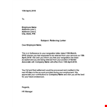 Get Your Relieving Letter Now - Fast and Easy Process | Company Name example document template