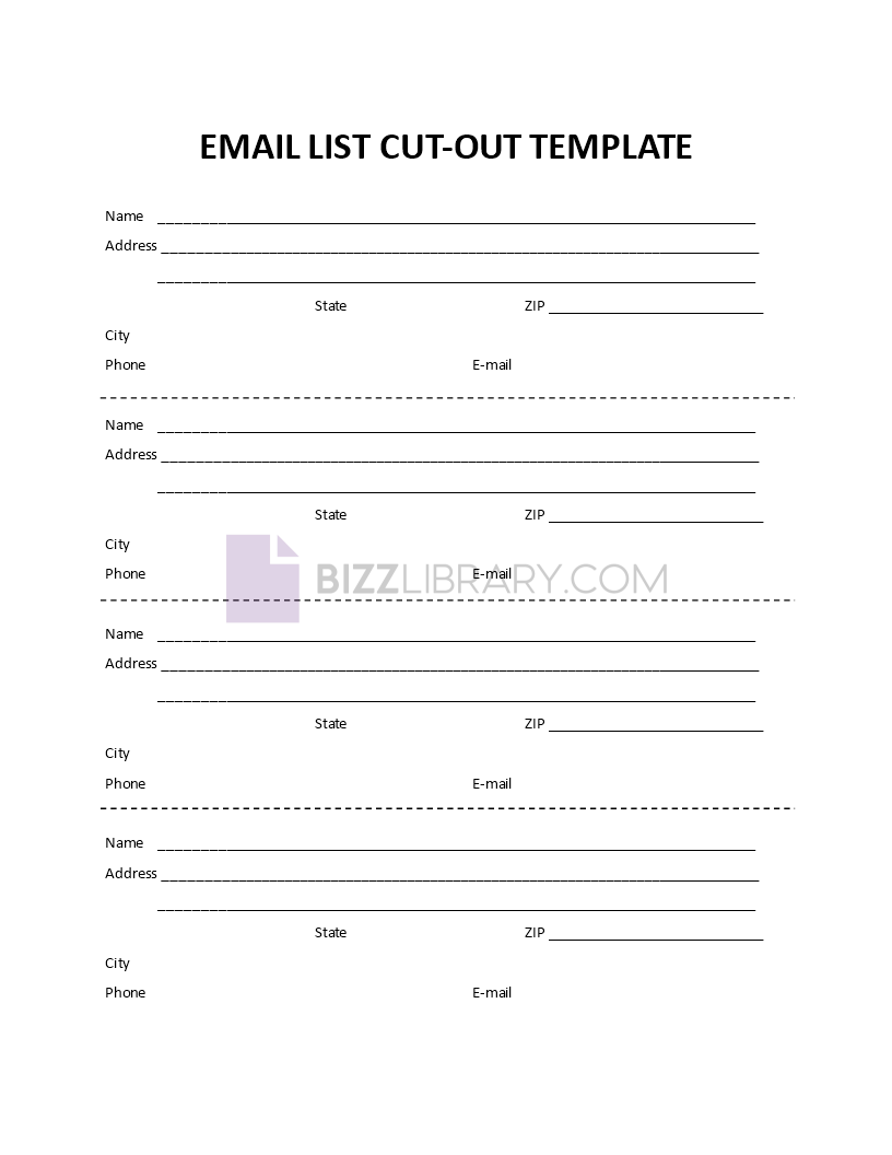 client list template Main Image client list template