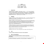 Joint Venture Agreement Template - Create Future Partnerships With this Agreement example document template