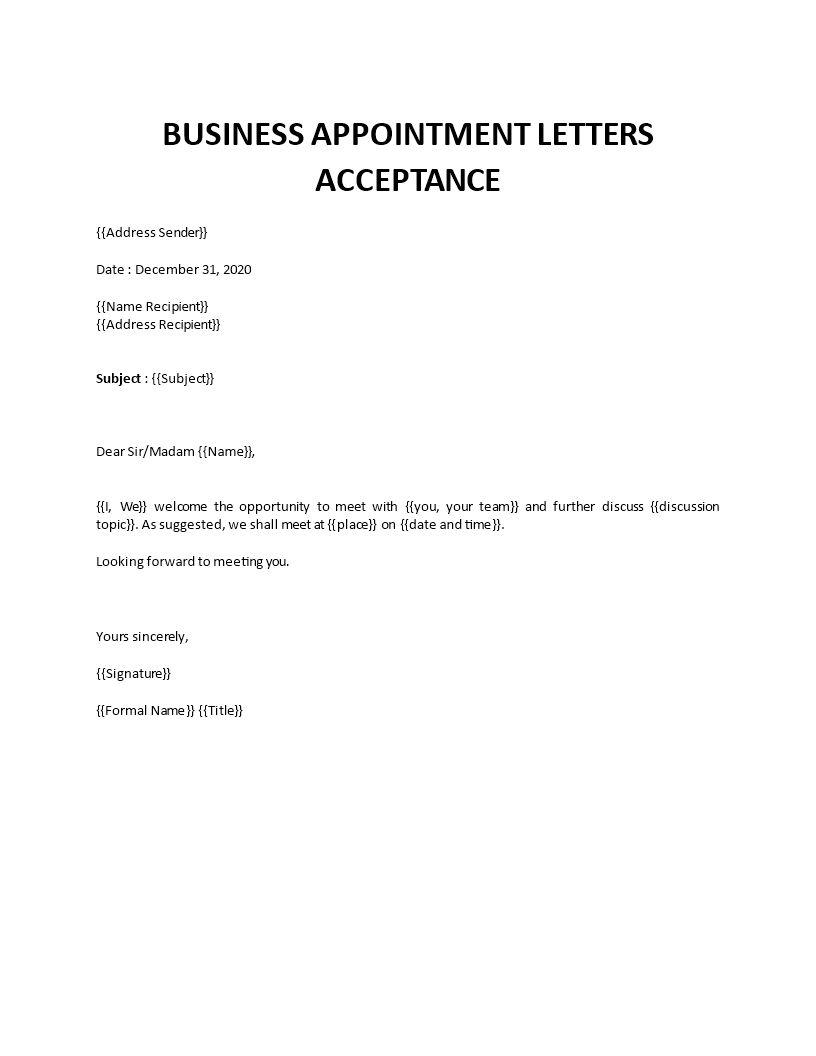 business meeting invitation acceptance letter Main Image business meeting invitation acceptance letter