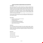 Salesforce Administrator Job Description example document template