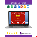 Canada Day Poster example document template 