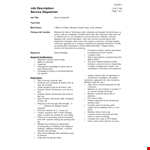 Service Dispatcher Job Description - Schedule, Customer Service, Maintain Technicians example document template