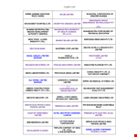 Client List Example example document template