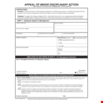 Effective Employee Management with our Write-Up Form & Appeals Process example document template