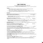 Electrical Engineering Fresher Resume Template - Engineering in Washington, Vancouver example document template
