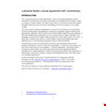 License Agreement Template for Agreements on Materials: Licensed by Licensee and Licensor example document template