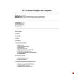 Medical Office Inventory example document template
