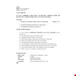 Free Java Fresher Resume example document template