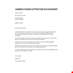 Cover letter for accountant example document template