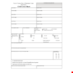 Civil Cover Sheet Example example document template