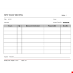 Best Meeting Notes Template for Accurate Minutes | Attendees & Venues example document template