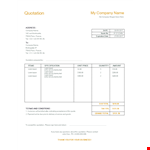 Professional Quotation - Get a Professional Quotation | Lorem Ipsum example document template