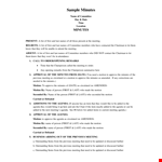 Sampleminutes example document template 