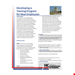 Employee Training Program Schedule Template example document template