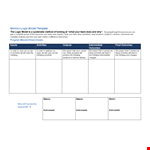 Logic Model Template for Effective Activities: Following Best Practices example document template