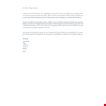 Formal Reference Letter Format example document template