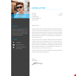 Student Resume Cover Letter A example document template