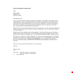 Thank You Resignation Accepting Letter example document template