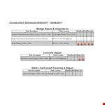 Download Construction Schedule Template - Plan & Track Your Project Progress example document template