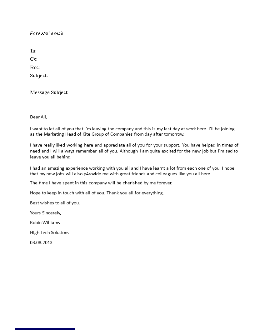 Farewell Email Template Customize And Send To Colleagues farewell-email-template-customize-and-send-to-colleagues