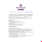 Nanny Housekeeper Contract Template - Hire a Reliable Nanny Through Our Trusted Agency example document template
