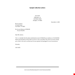 Effective Collection Letter Template - Improve Account Recovery | Smith & Jackson example document template