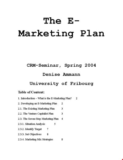 Email Marketing Business Plan