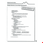 High School Graduate Resume example document template 