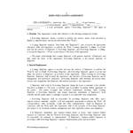 Employee Personal Loan Agreement template example document template 