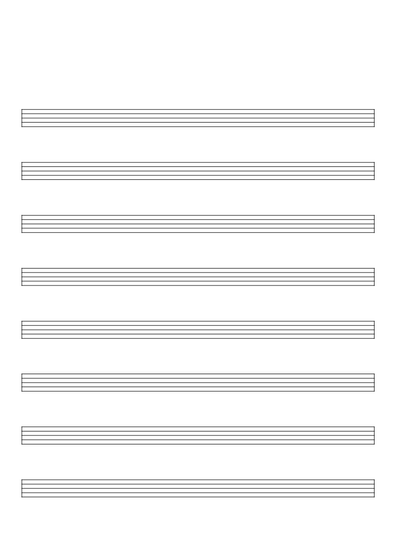 music staff paper example