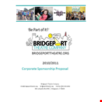 Corporate Sponsorship Proposal for Bridgeport Theatre - Connect with your company this season example document template