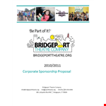 Corporate Sponsorship Proposal for Bridgeport Theatre - Connect with your company this season example document template 
