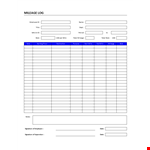 Track Employee Mileage with an Easy-to-Use Mileage Log Template example document template