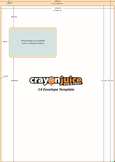 Envelope Template - Design & Print Custom Envelopes