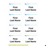 Name Tag Template - Design Custom Name Tags for Meetings and Events example document template