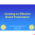 Free Board Presentation Template example document template