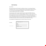 Flat Stanley Activity Template example document template