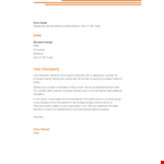 Expert Letter of Recommendation | Boost Your Career | Company Name example document template