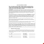 Grant Health and Financial Authority with a Power of Attorney - Choose Your Agent example document template