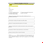 Employee Warning Notice | Performance Issues Addressed | Human Resources example document template
