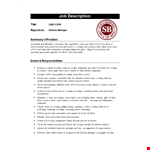 Prep Line Cook Job Description example document template