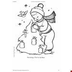 Cute Christmas Coloring Page example document template