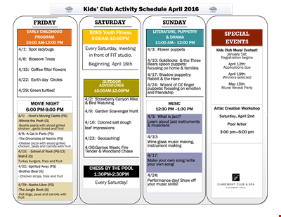 Fun and Engaging Kid's Activity Template for Unforgettable Playtime