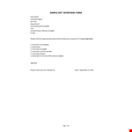 Exit Interview Template example document template
