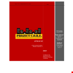 Strategic Development Project Template example document template