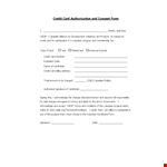 Credit Card Authorization Form Template - Create Projects, Manage Credit, and Volunteer with CADIP example document template