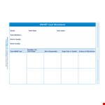 Effective Smart Goals Template example document template