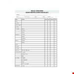 Complete Home Inspection Checklist - Ensure All Fixtures are Covered example document template
