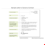Contract Termination Letter Template example document template